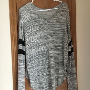 Heathered tunic sweatshirt